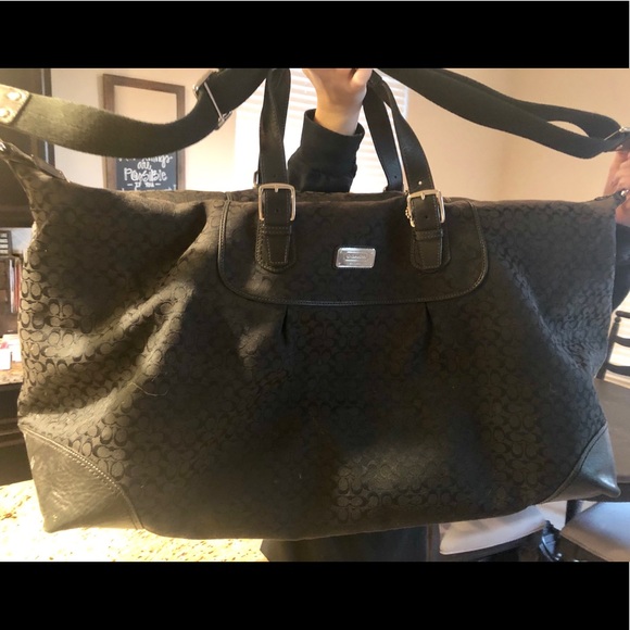 coach leather travel bag